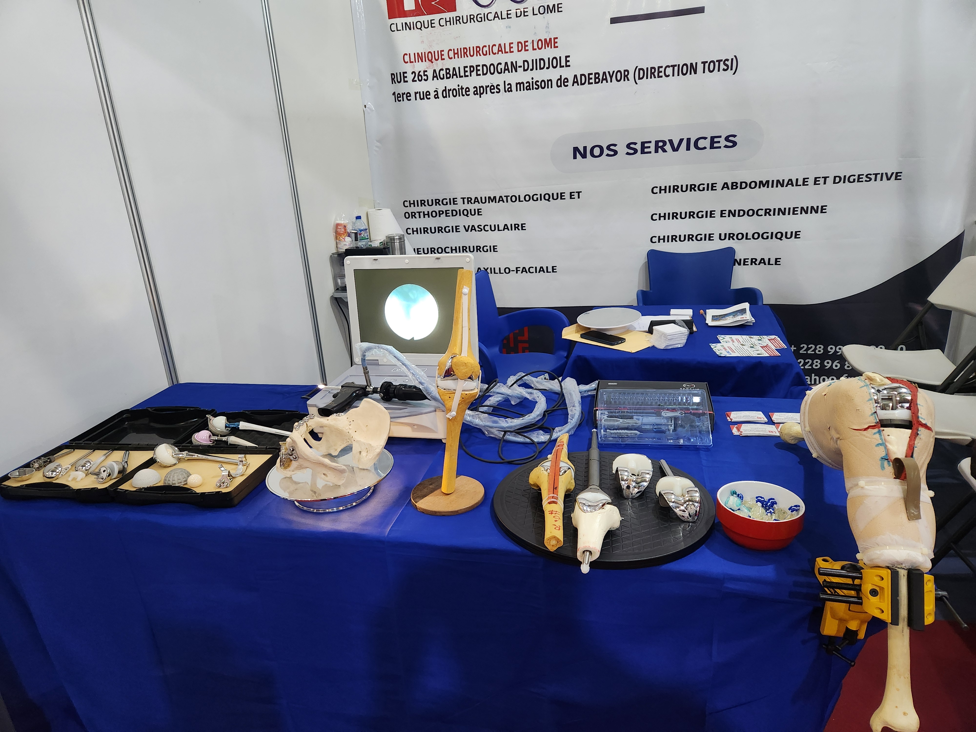 Vue d’ensemble du stand